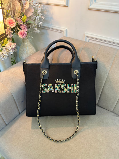 Black Sapphire Elizabeth Tote