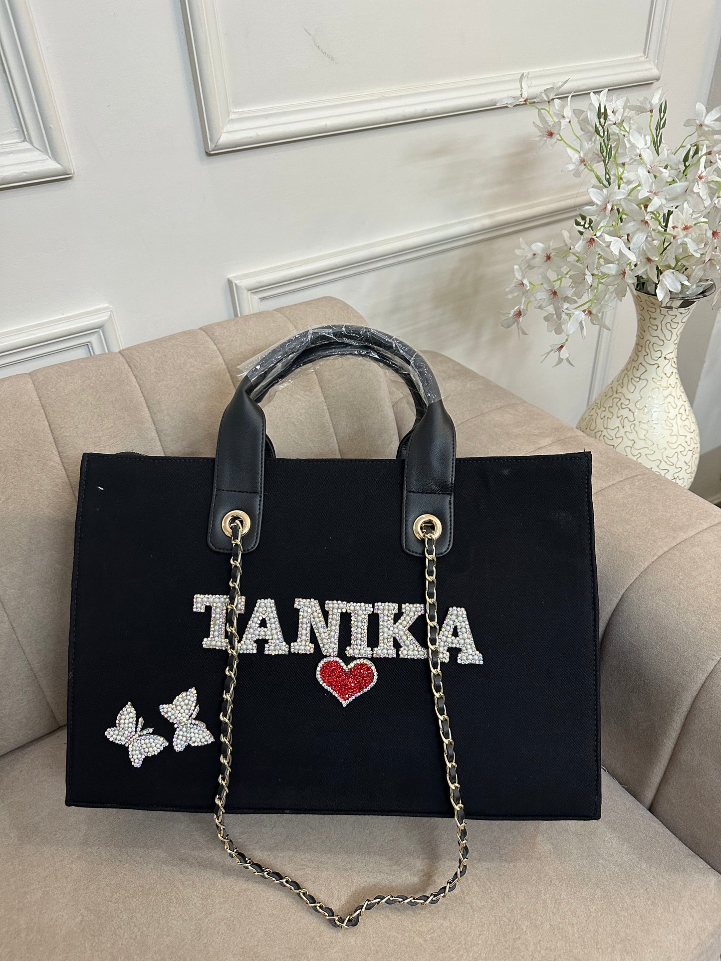 Black Pearlet Tote