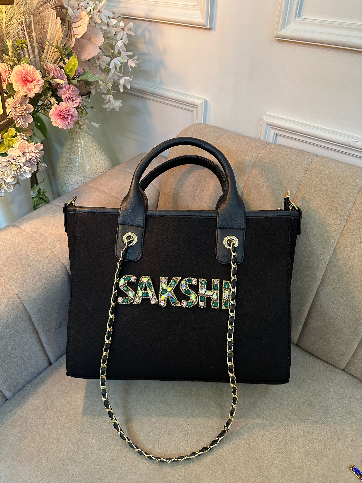 Black Sapphire Elizabeth Tote