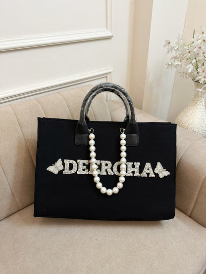 Black Pearlet Tote