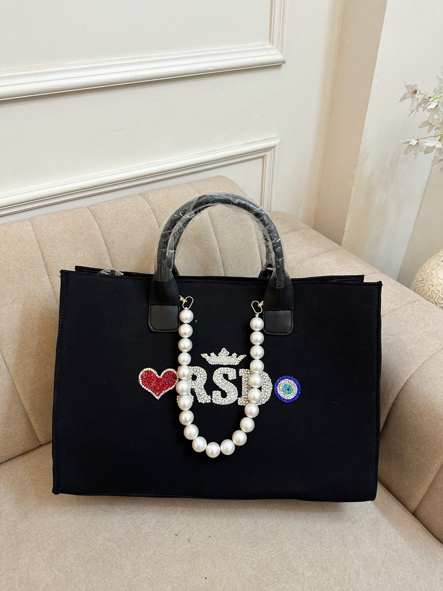 Black Pearlet Tote