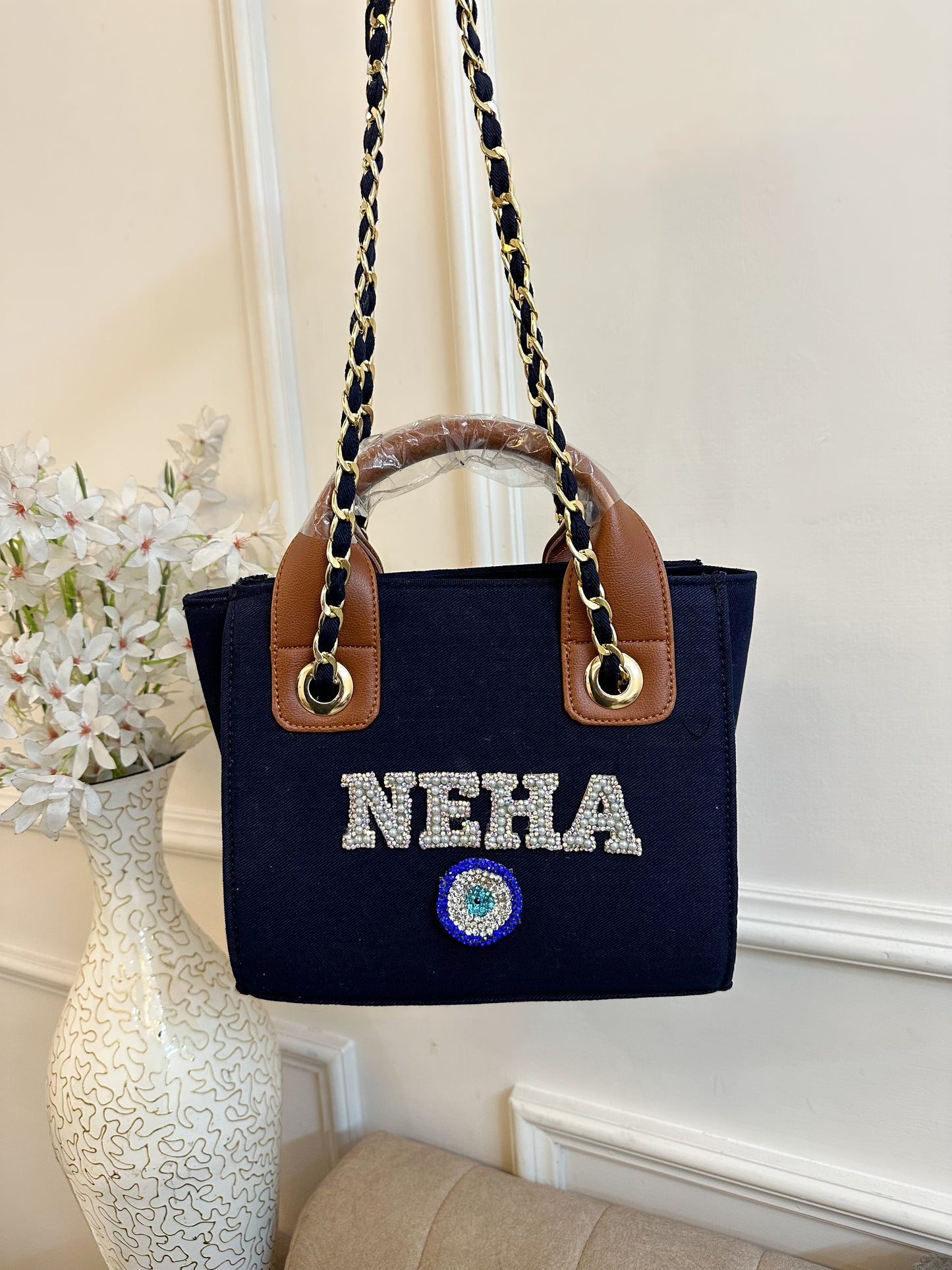 Navy Mini Scarlet Tote