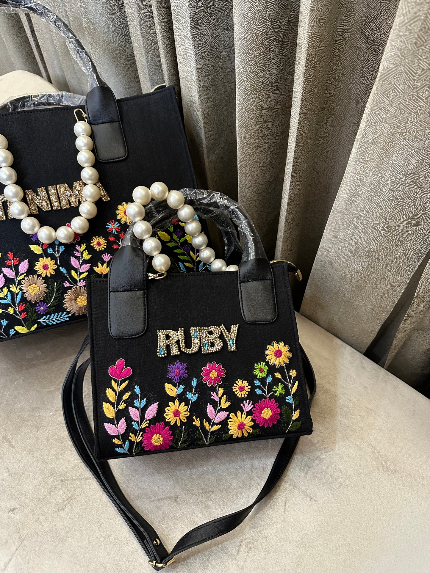 Mini Embroidery Tote- With Name