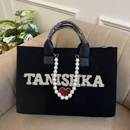 Black Pearlet Tote