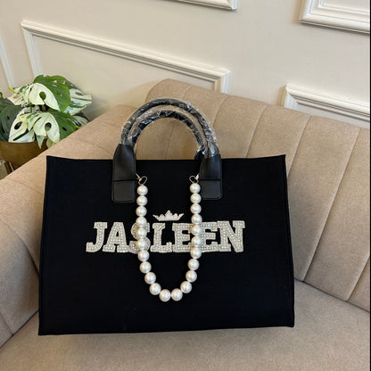 Black Pearlet Tote