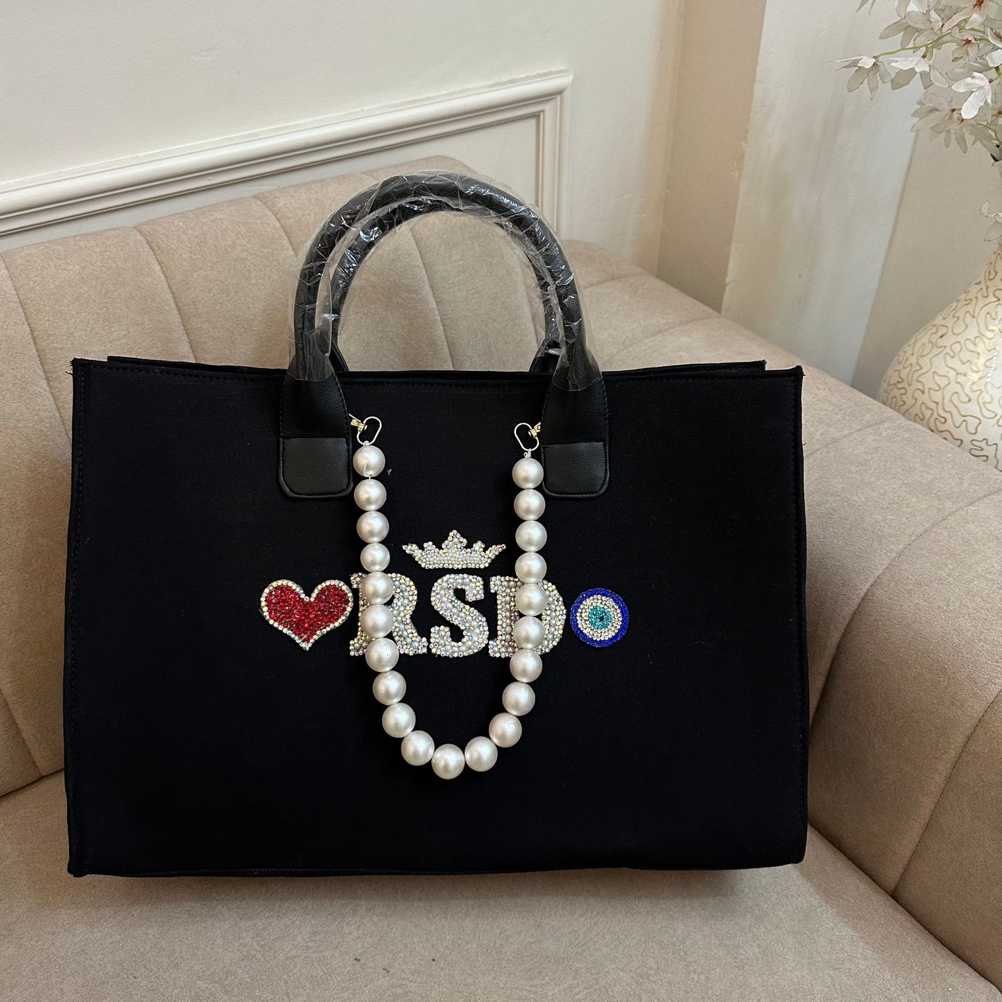 Black Pearlet Tote