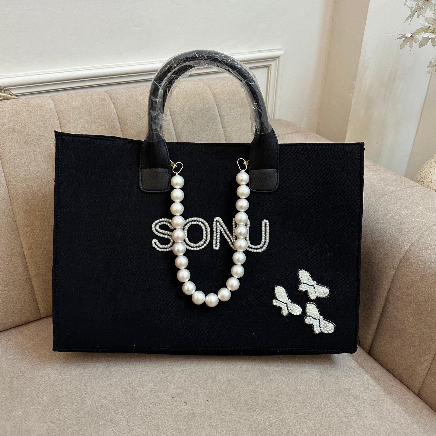 Black Pearlet Tote