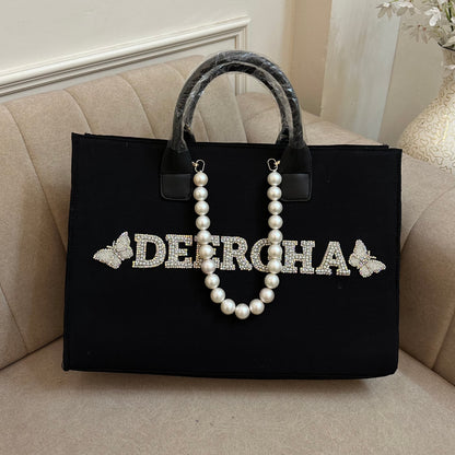 Black Pearlet Tote