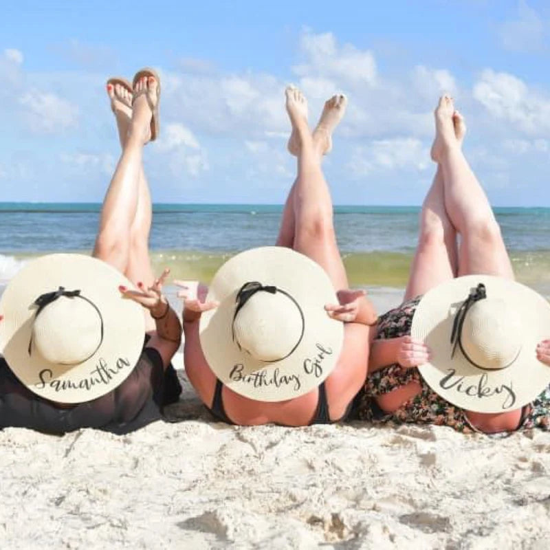 Customised beach hat