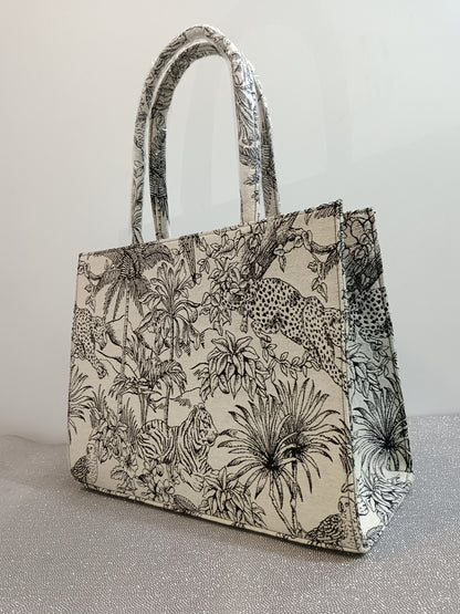 White Jungle Tote